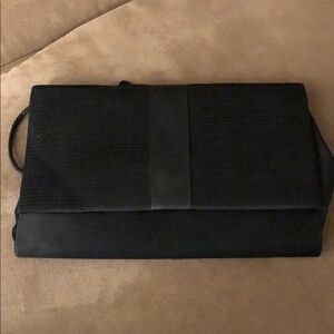 Classic Black Crossbody Clutch Bag